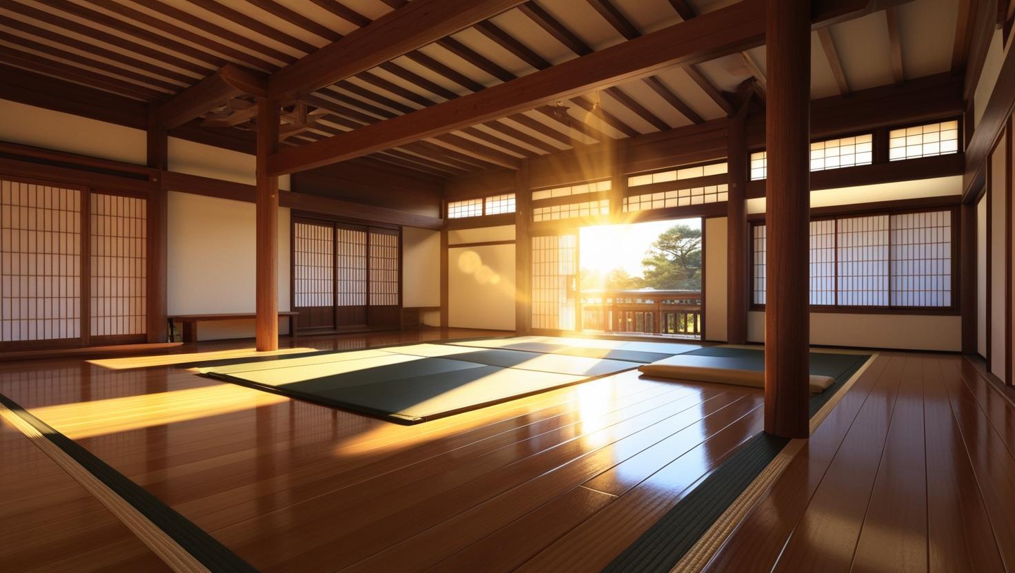 Dojo japonais en bois